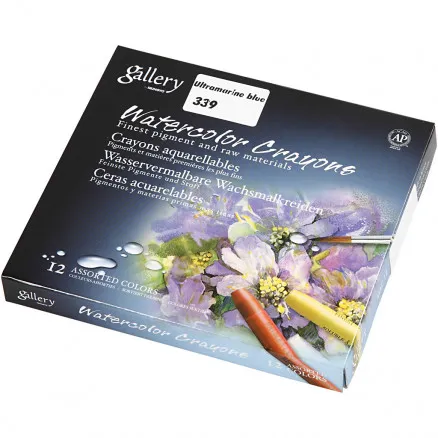 Gallery Aquarell, Ultramarin (339), L: 9,3 cm, 12 Stk./1 Packung